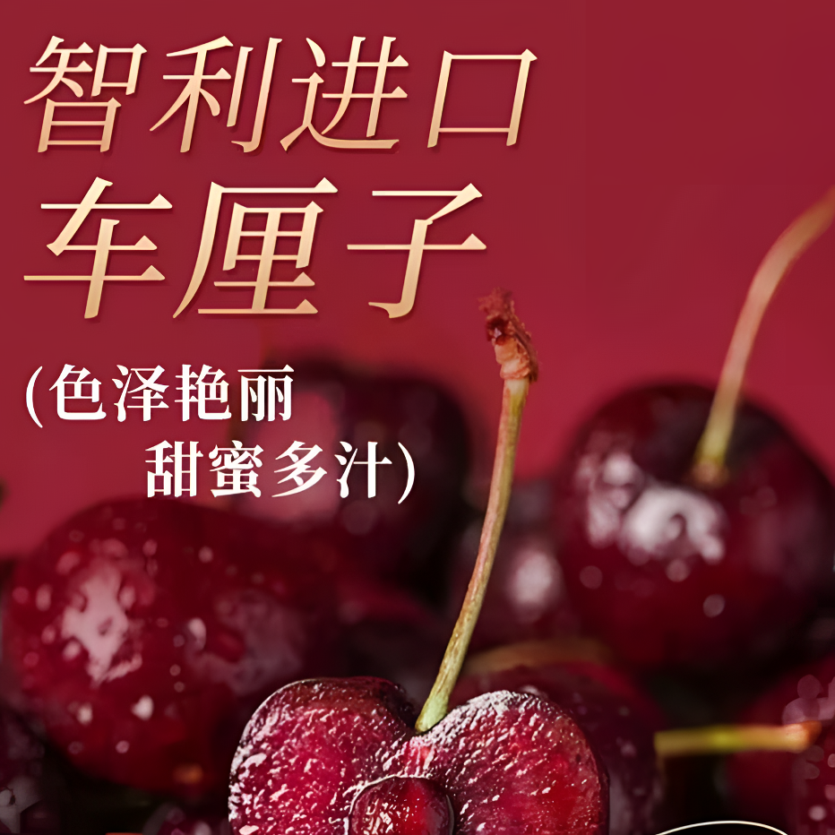 【顺丰京东】3JD 4JD智利进口桑提娜车厘子原箱净重800g应季水果脆甜内附果径卡海运桑提娜樱桃智利共和国