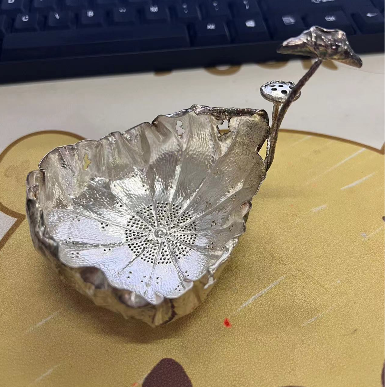 蜂鸟工坊大师壶荷叶银滤网SWA4036