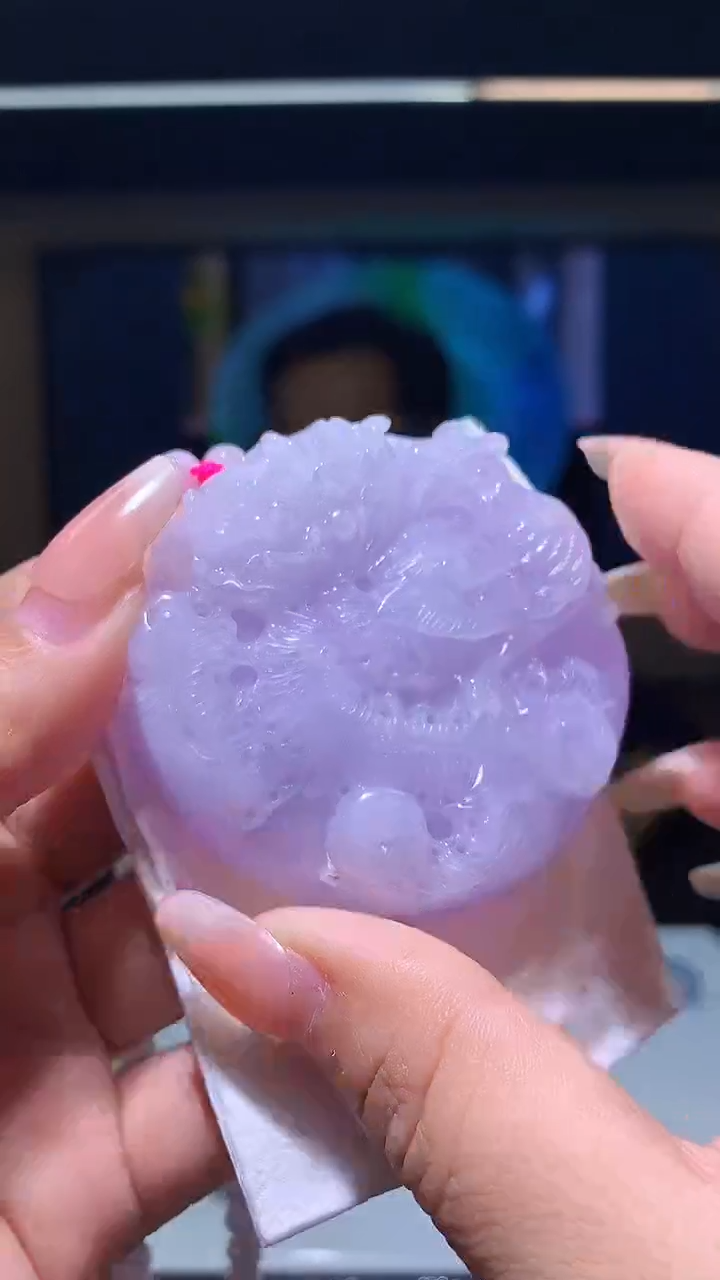 【闪购商品】定制翡翠未镶嵌1084xx-毛货挂件2