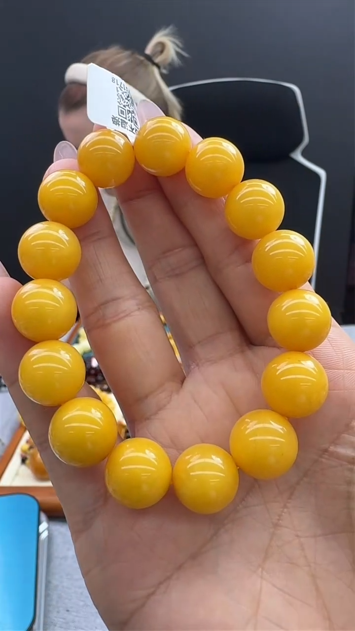 【闪购商品】琥珀手链未镶嵌482秒拍号