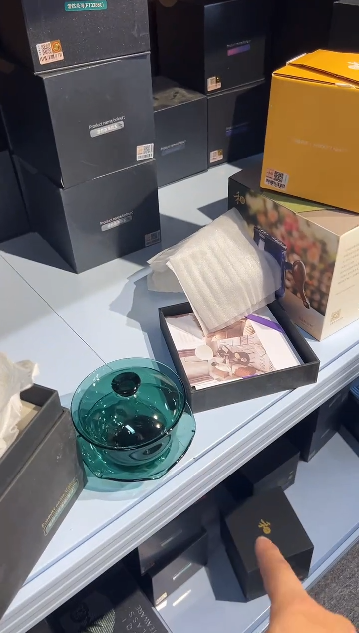【闪购商品】沁莲盖碗墨荷盖碗