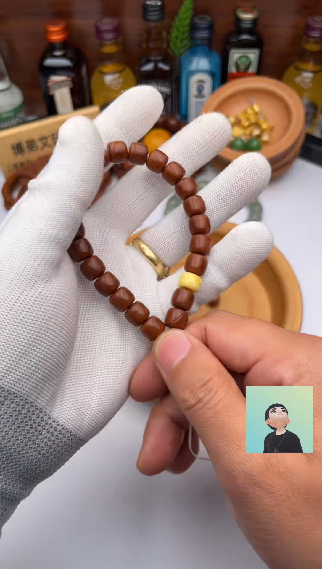 【闪购商品】猴头核桃吊坠猴头手串