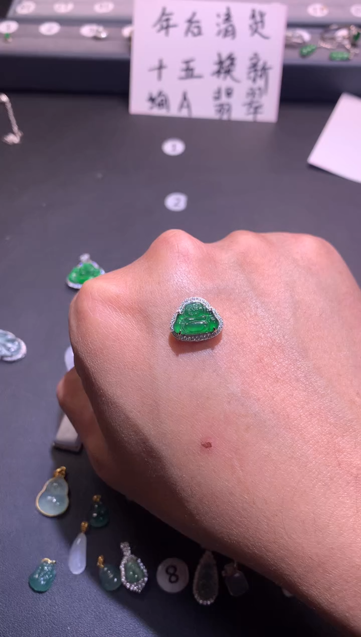 【闪购商品】翡翠吊坠(不含链)银S925镶嵌1