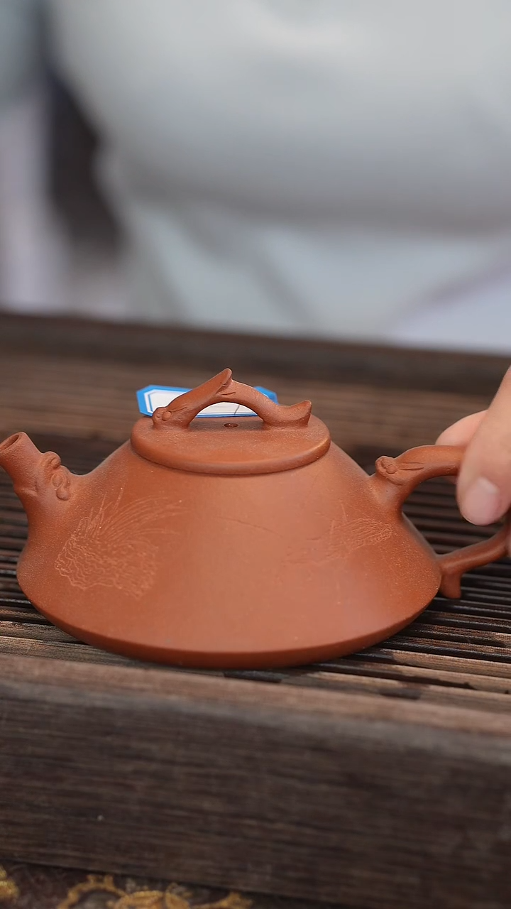 茶壶紫砂原矿手工制作【宽口】180cc