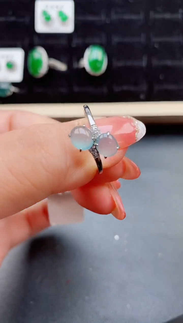 【闪购商品】翡翠戒指银S925镶嵌121212