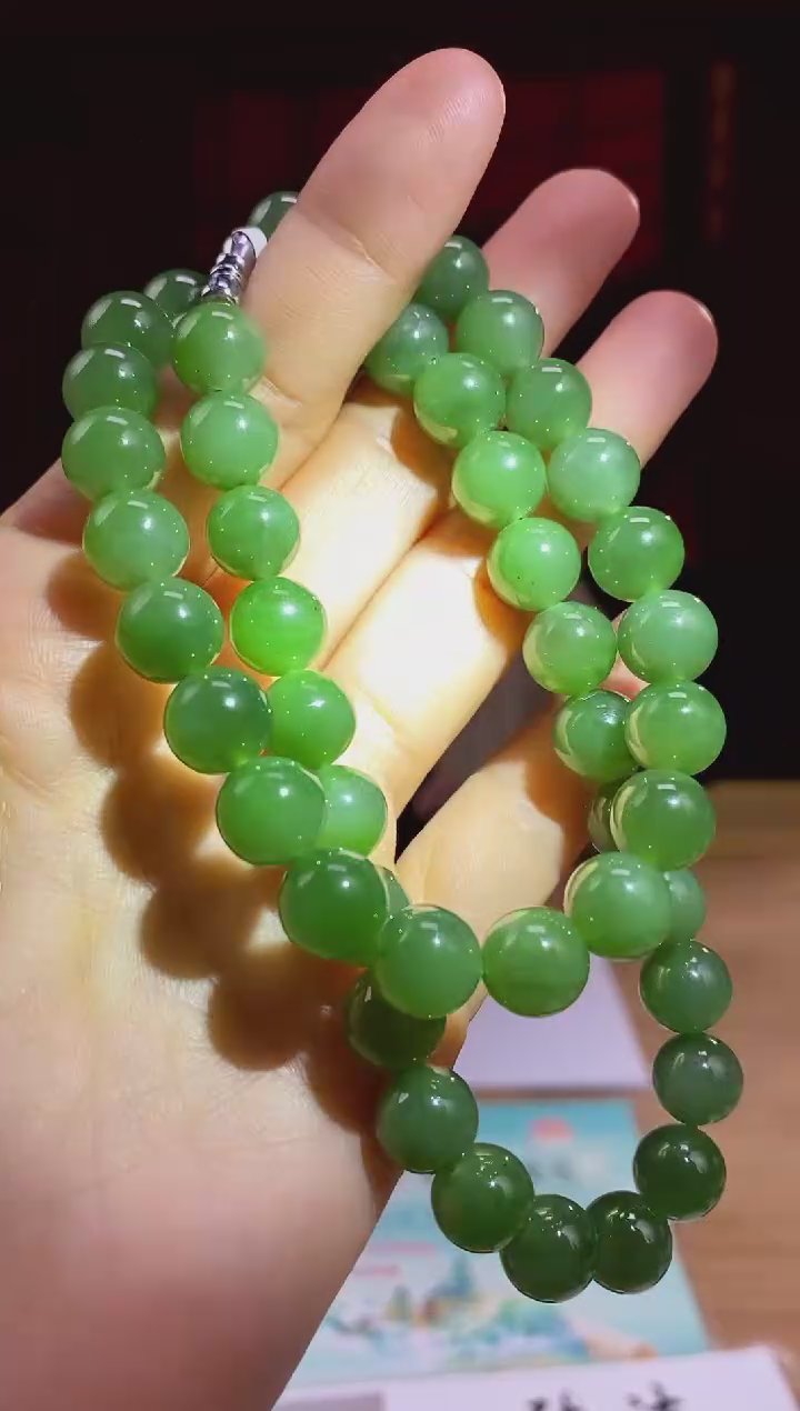 和田玉未镶嵌颈饰D863