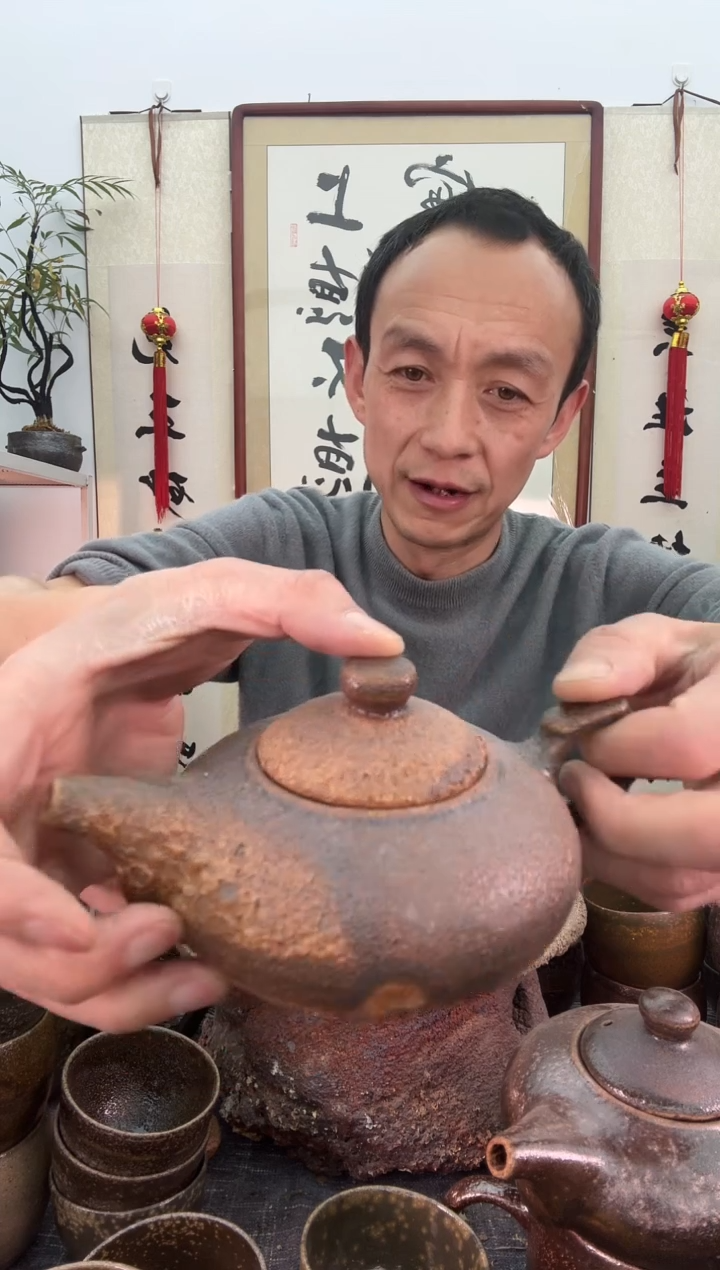 【闪购商品】窑宝红色玉清壶非遗技艺