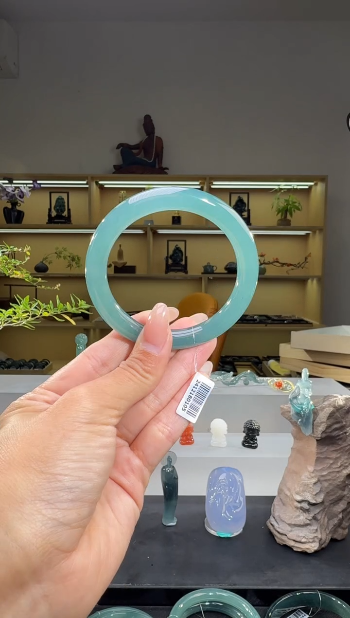 未镶嵌手镯翡翠55.5圈