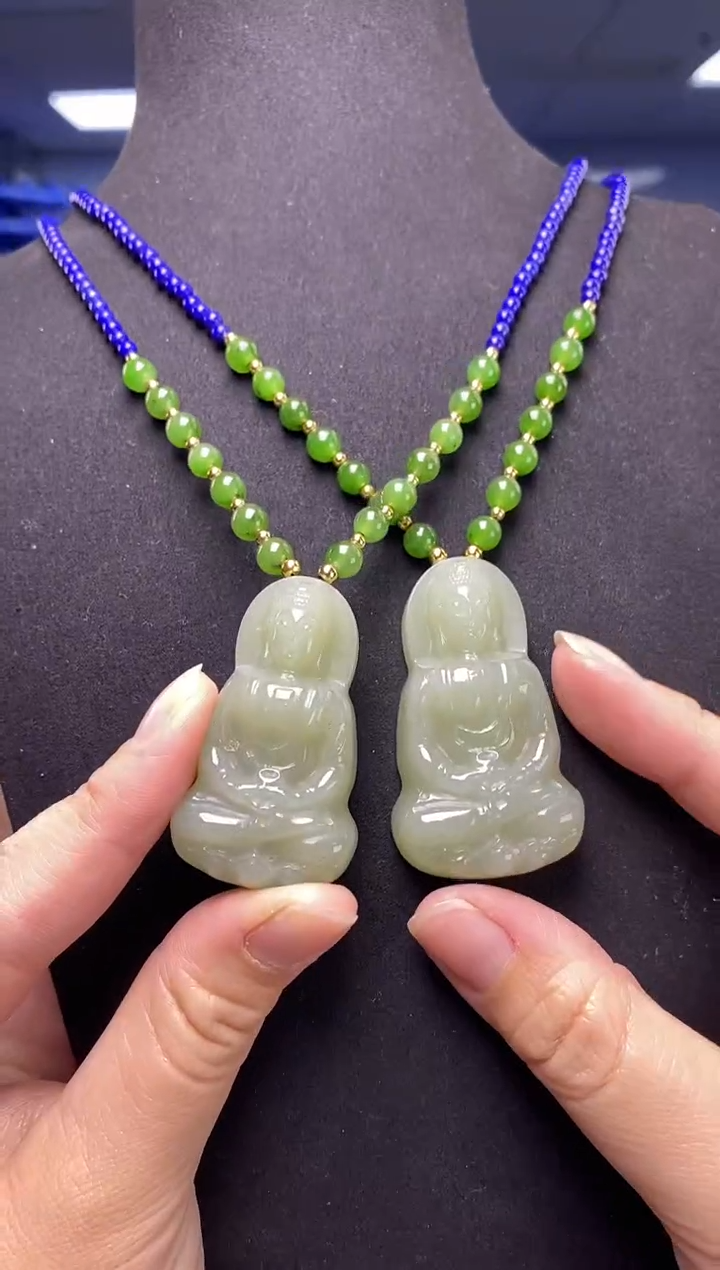 颈饰未镶嵌和田玉多样性发货发其一 