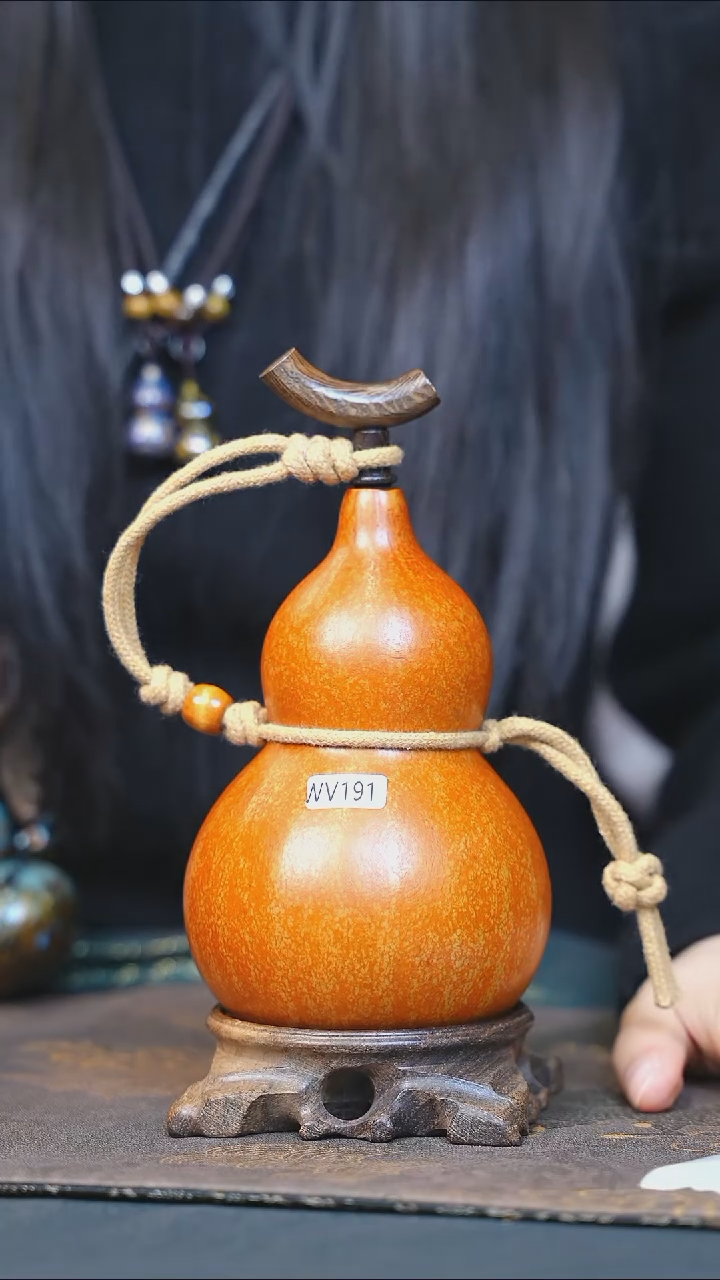 【闪购商品】WV191大漆酒葫芦不包手串及旋转底座