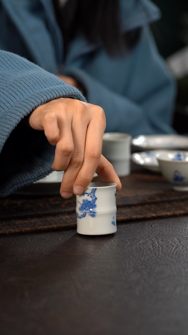 【闪购商品】杯聚澜堂松枝小竹节杯
