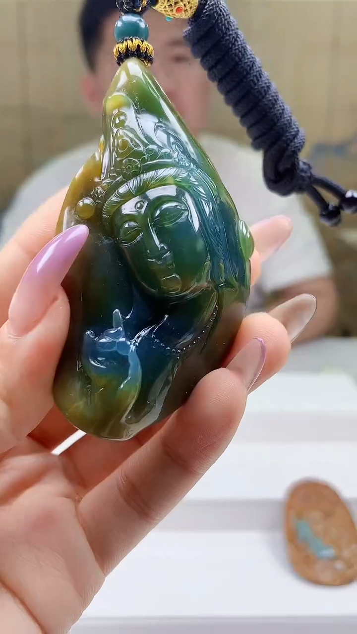 定制翡翠未镶嵌4917ty-毛货挂件71