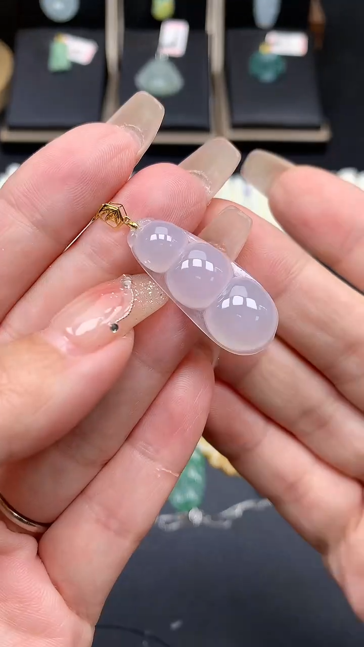 【闪购商品】翡翠吊坠(不含链)18K金镶嵌MS142029