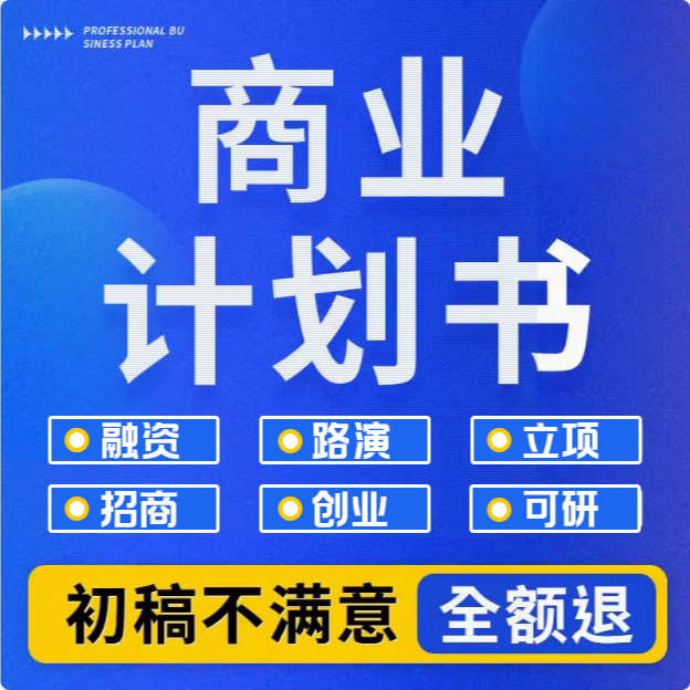 代写商业计划书项目融资可行性研究报告策划方案