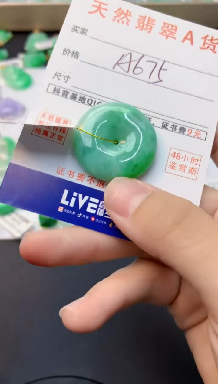 颈饰未镶嵌翡翠天然缅甸A货翡翠