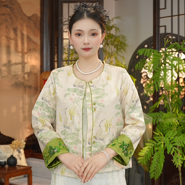 春之韵 高端国风新款精品显瘦时尚外套0155