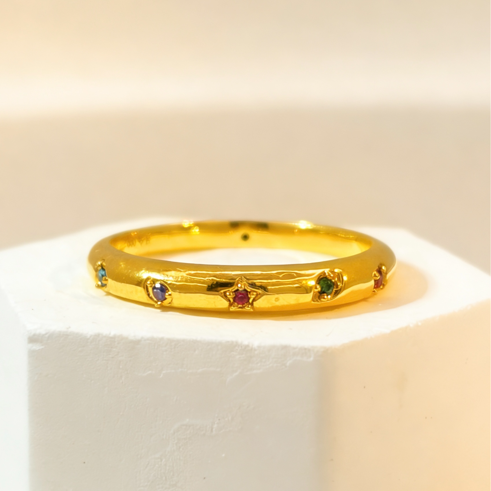 【婷婷专享】足金999 多巴胺戒指 6D工艺 双旦年终大促