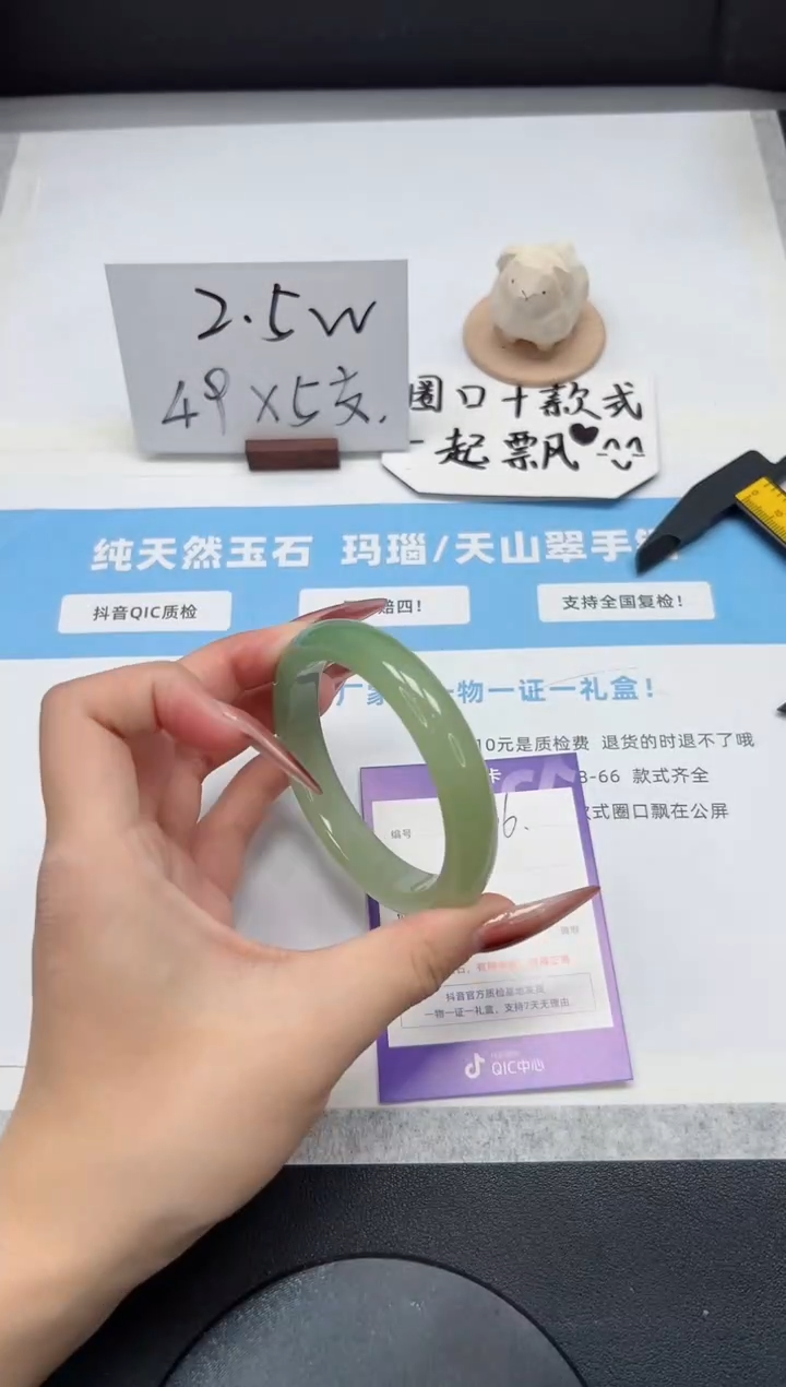 【闪购商品】石英质玉手镯未镶嵌66/59.3东陵