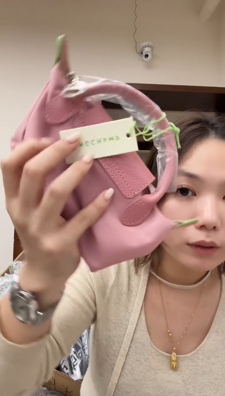 帆布休闲小饺子包  肉桂粉