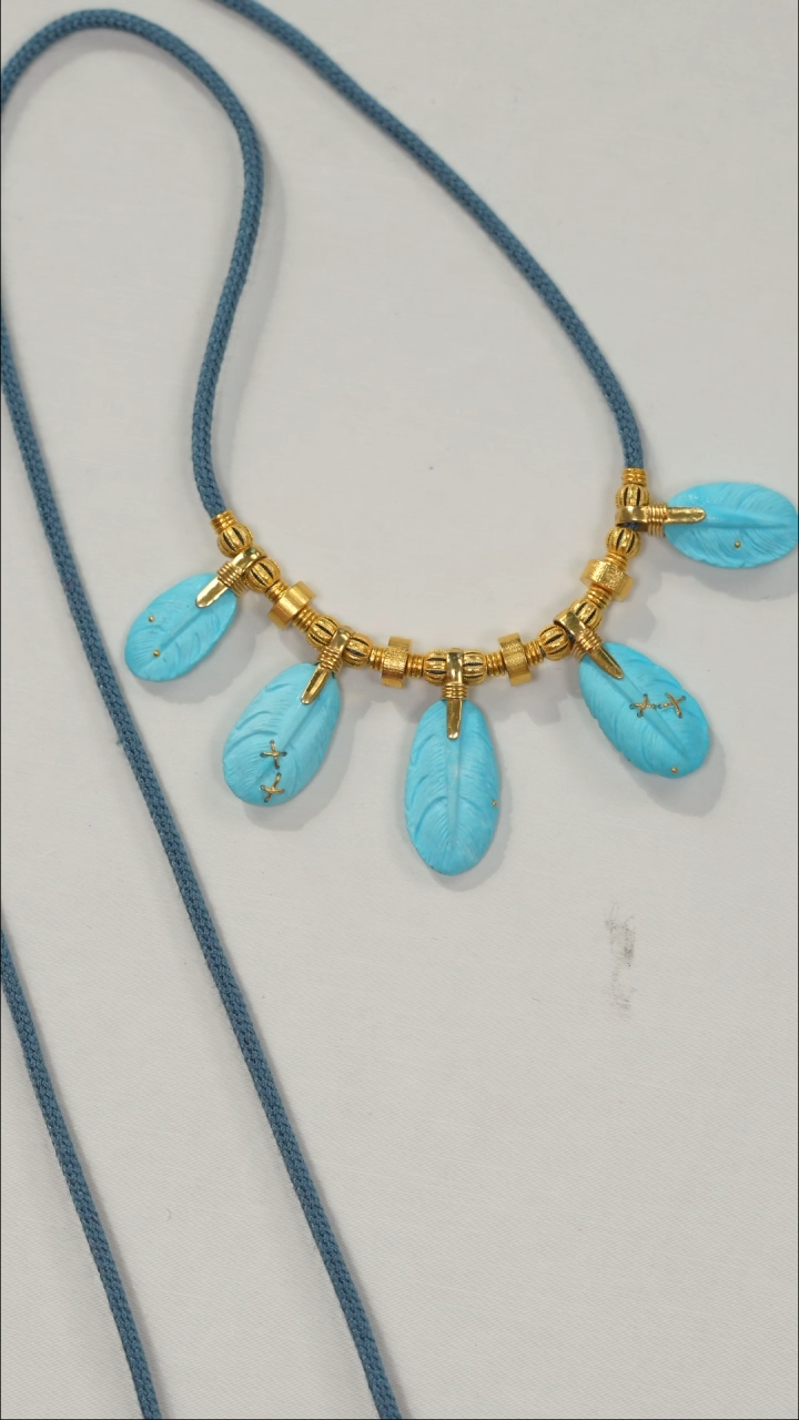 【闪购商品】绿松石挂饰18K金镶嵌1