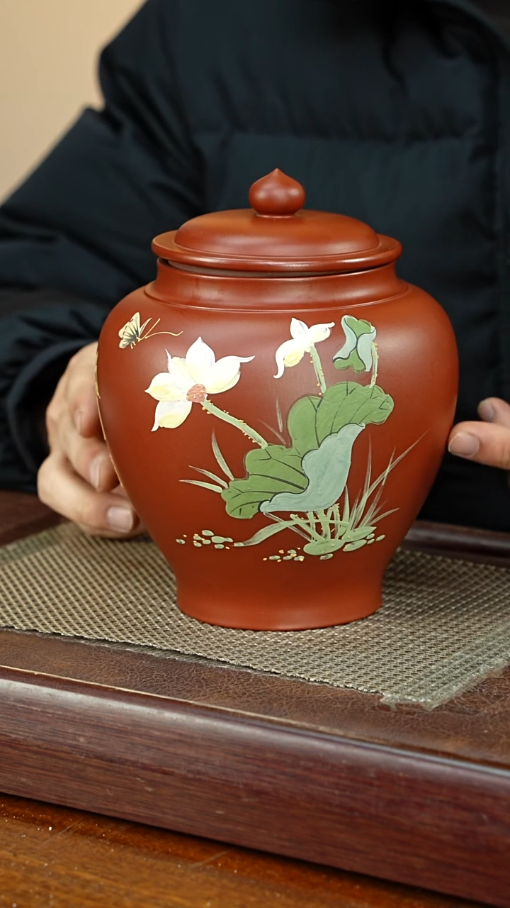 宜兴原矿紫砂茶叶罐