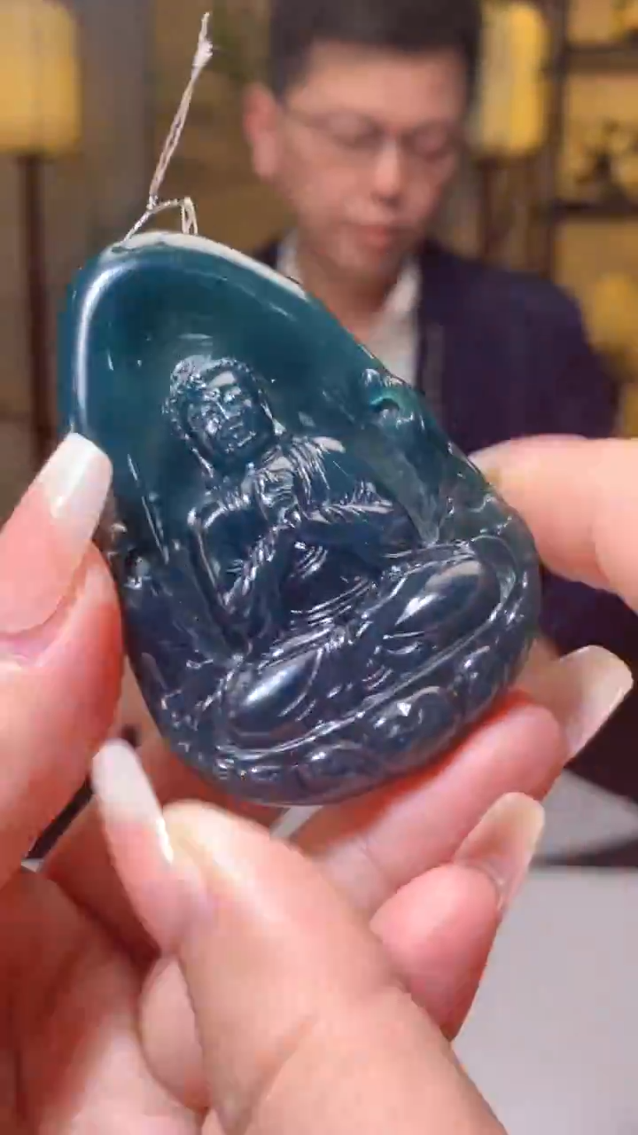 【闪购商品】定制翡翠未镶嵌1019XX-毛货挂件3