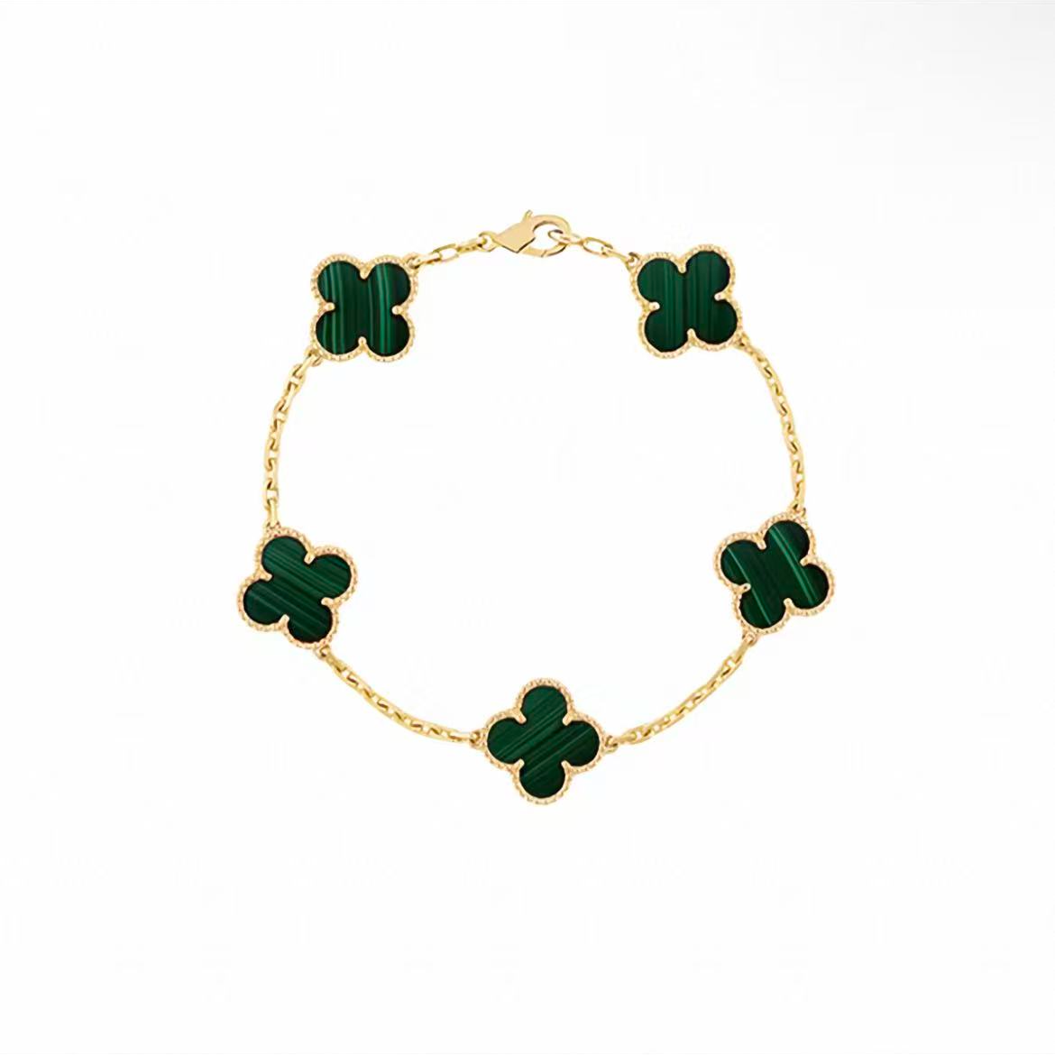 【直播福利】18K金绿色五花手链 RZ