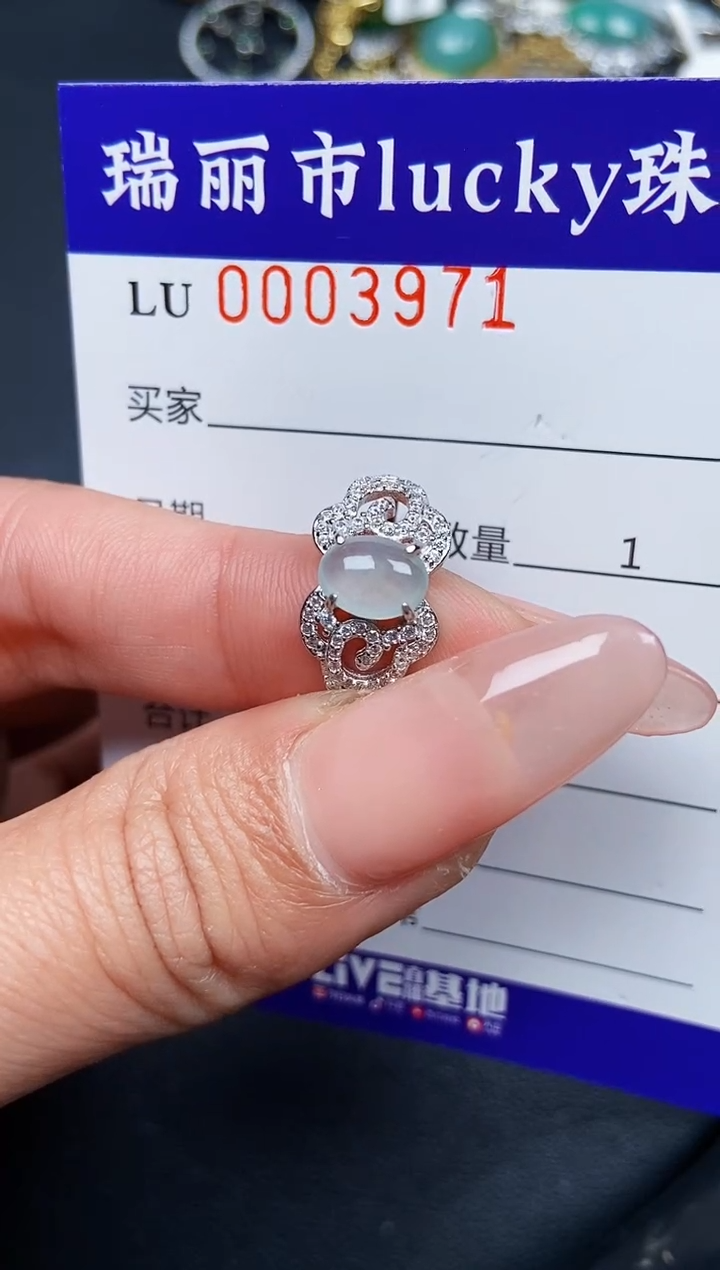 【闪购商品】翡翠颈饰银S925镶嵌3971