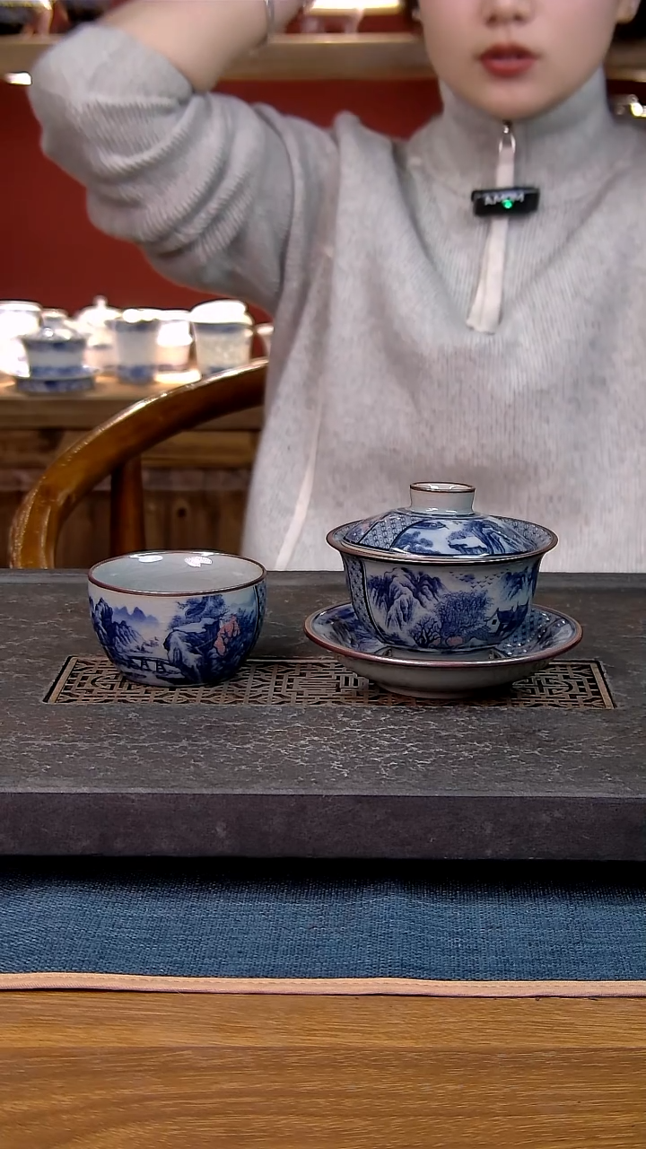 简装家用款件套 老陶泥开片纹陶瓷茶具