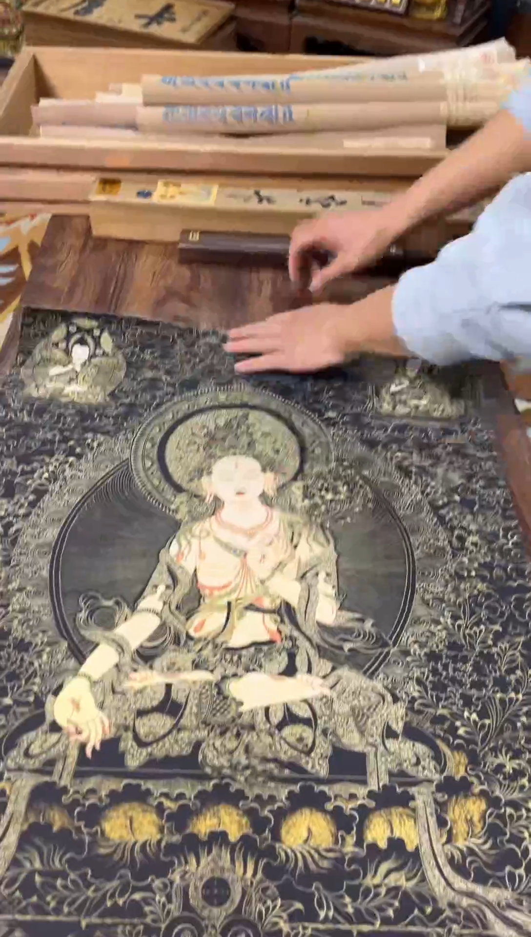 卷轴画晓晓的唐卡tk16