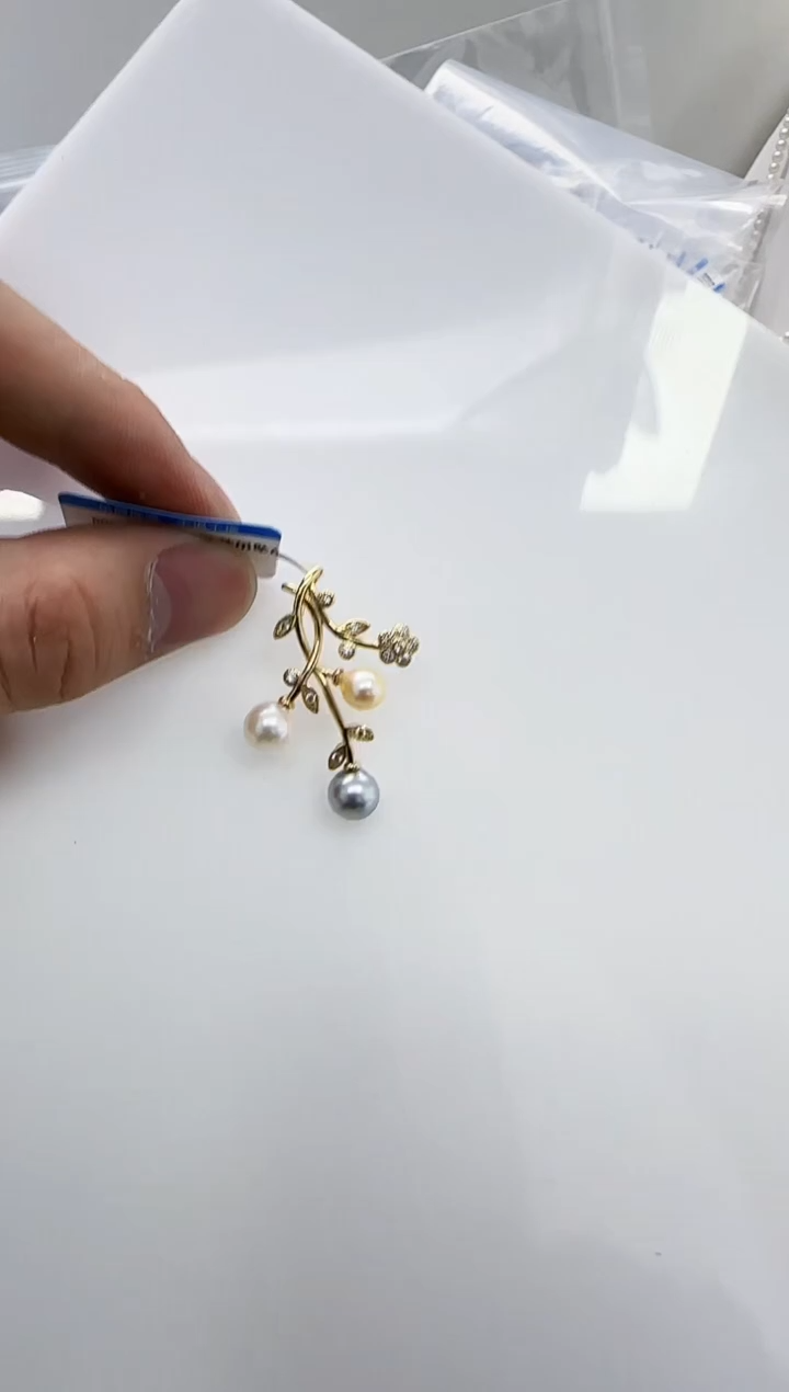 【闪购商品】海水珍珠DA银S925镶嵌c1435 珍珠