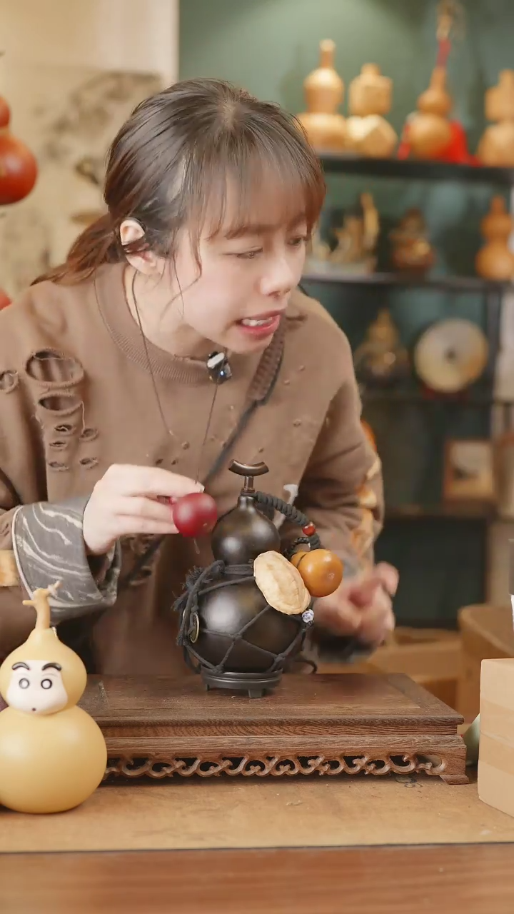 【闪购商品】315号精品天然大漆工艺防渗内胆酒葫芦~