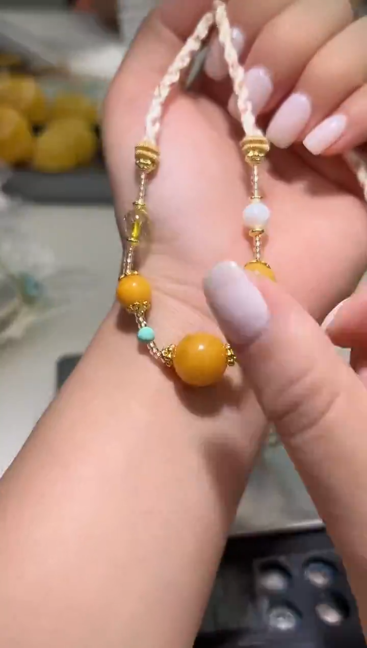 裸石琥珀未镶嵌琥珀蜜蜡吊坠