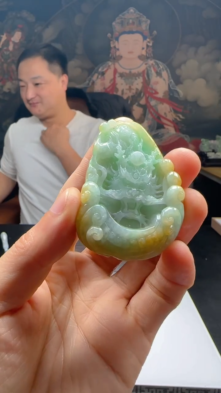 【闪购商品】定制翡翠未镶嵌L-@@QJSX12264