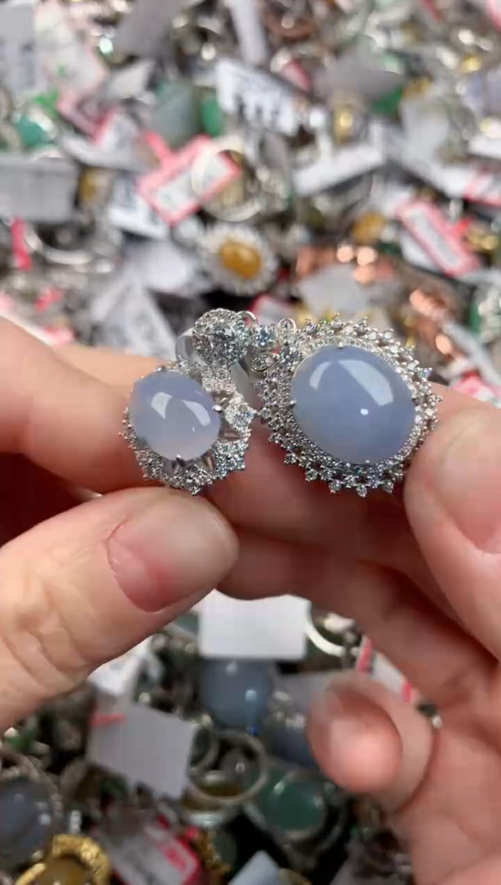 银S925镶嵌戒指翡翠3333                  4