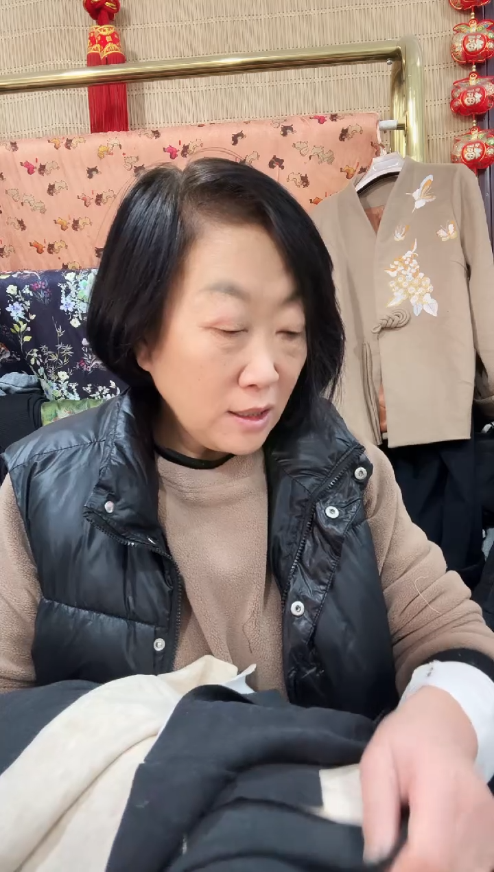 男士驼绒棉裤裁片一条（不带腰布）