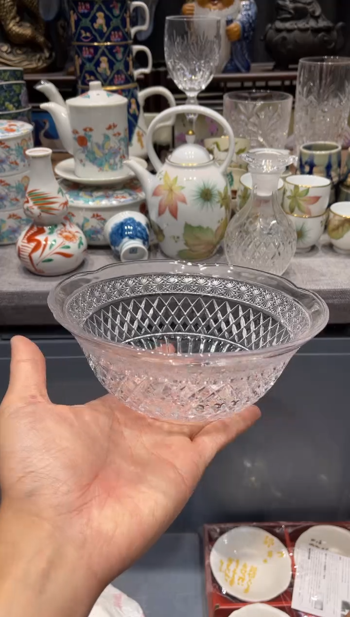 瓷片水晶果子钵子