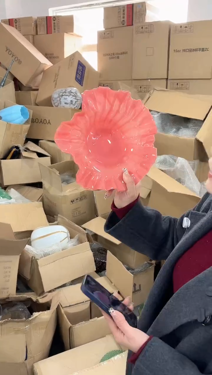 【闪购商品】琉璃椿野花瓶花器早E-10