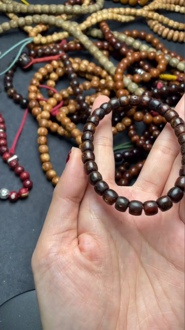 【闪购商品】星月菩提手串精工级深珀直切8*7手串