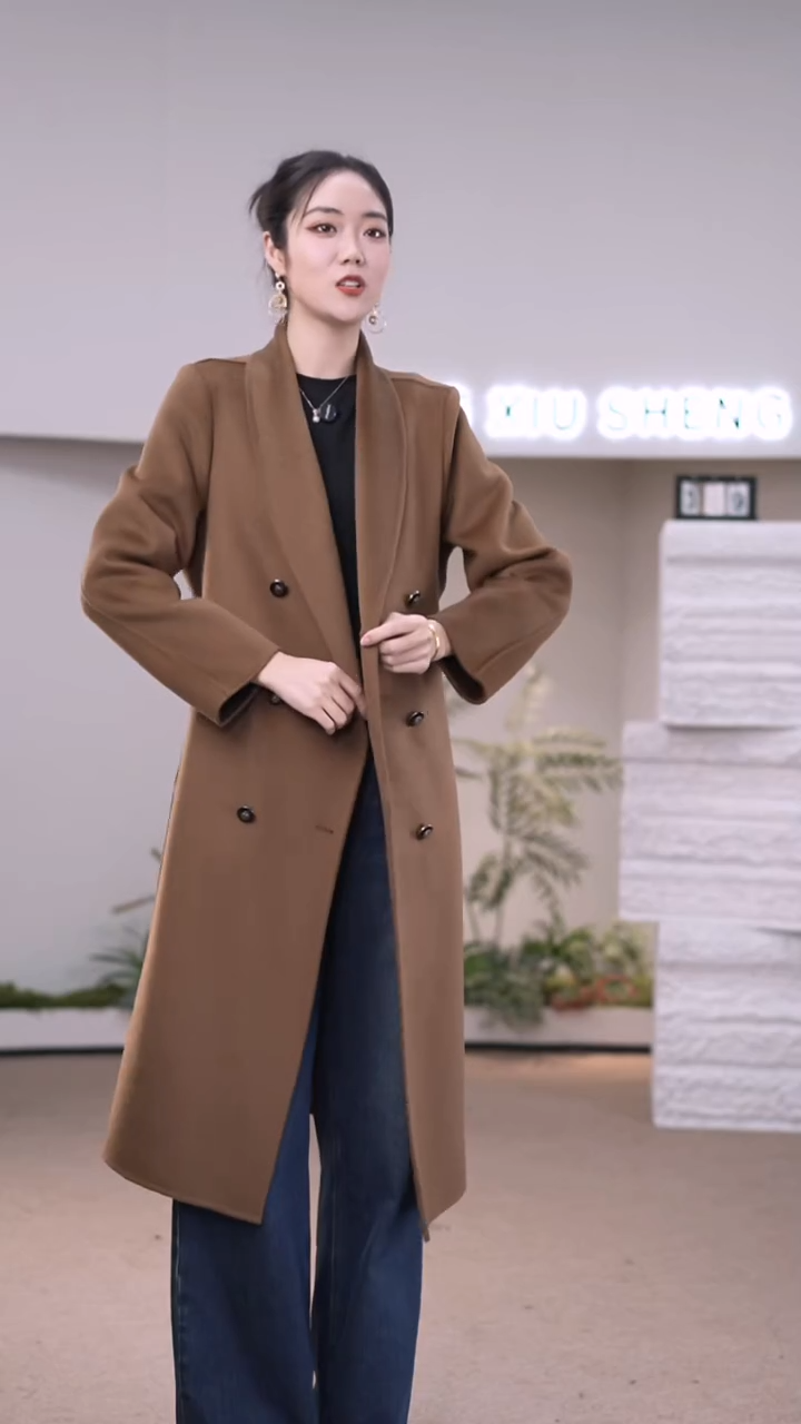 M码羊绒大衣孤品清版