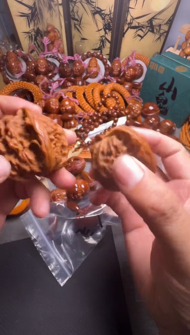 手串橄榄核核桃一对