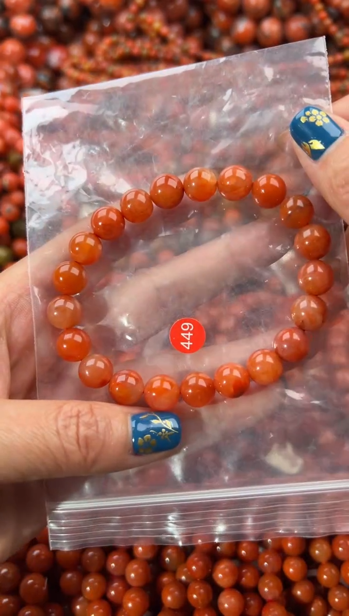 未镶嵌手串南红玛瑙7+