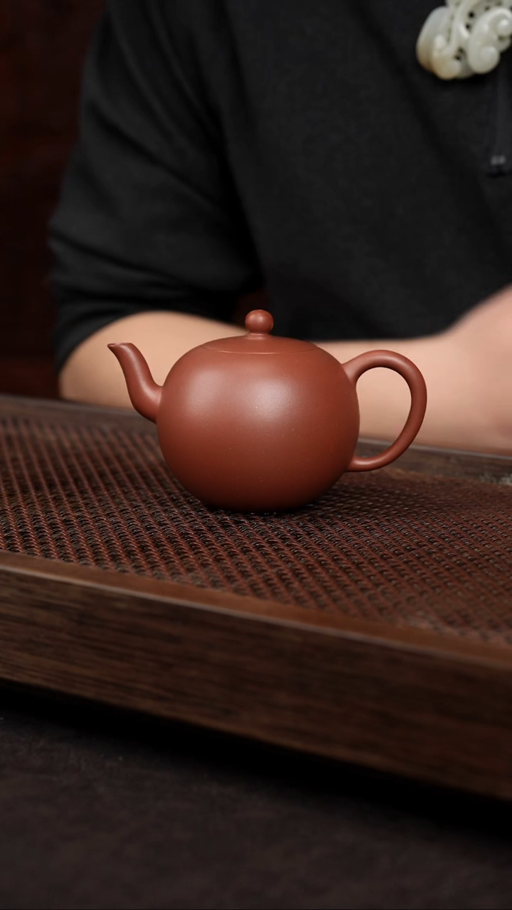 【闪购商品】紫砂茶壶底槽清一粒珠【带矿标证书】
