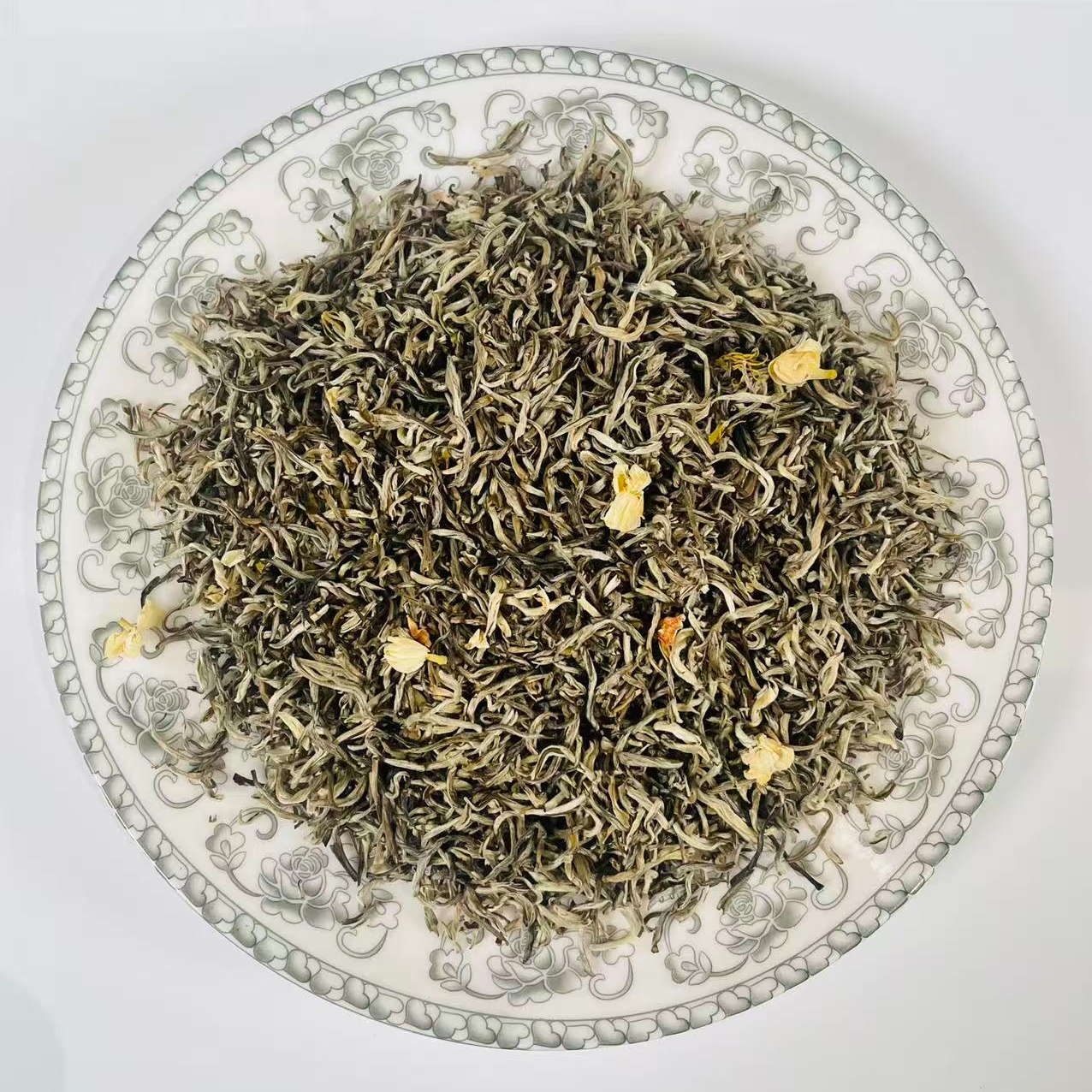 新茶九窨福建茉莉雪毫断芽飘雪回甘回甜浓香高级感浓香型茉莉花茶