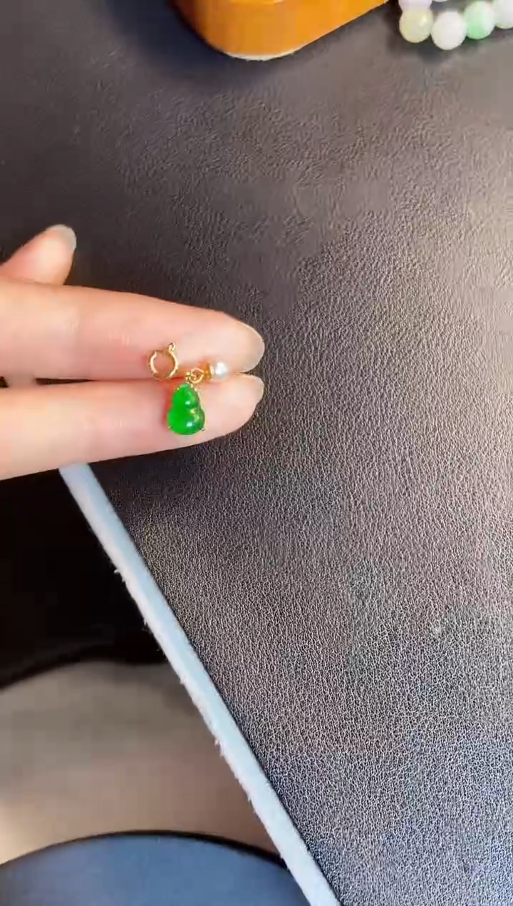 吊坠(不含链)银S925镶嵌翡翠1