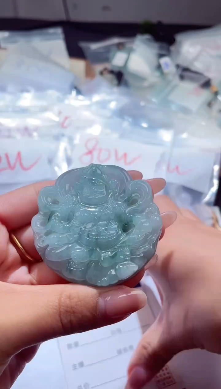 颈饰未镶嵌翡翠000001183财神