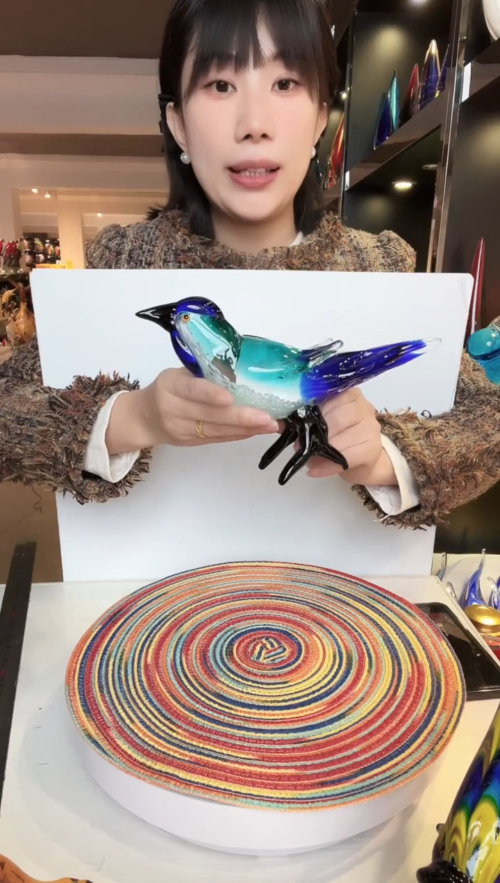 【闪购商品】茶盏琉璃摆件家居摆件