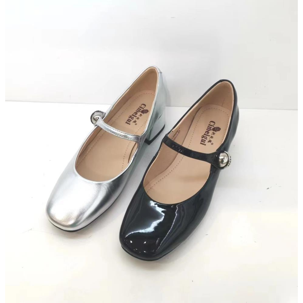 方头玛丽珍鞋2025新款法式复古温柔百搭浅口单鞋-DM016