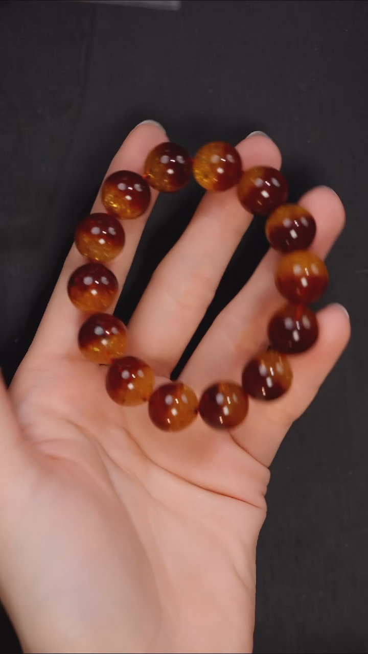 裸石琥珀未镶嵌14MM天然蜜蜡A2993