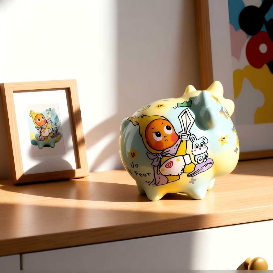 【13手绘】檀木手工绘画创意摆件原创设计猫猫摆件